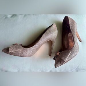 Ted Baker Pink Glitter Heels with Bow